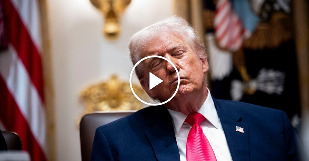 Trump Appears to Doze Off During Cabinet Meeting